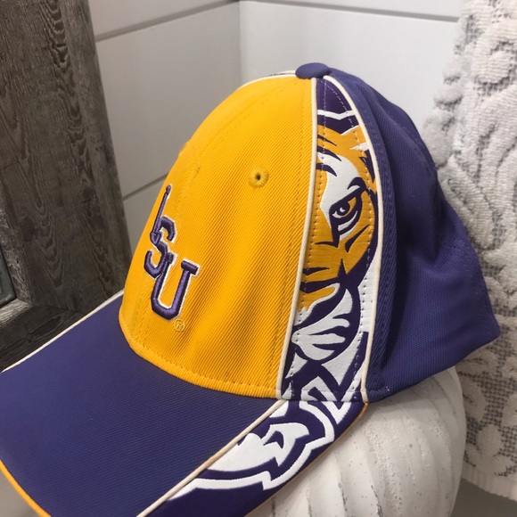 Other - VINTAGE LSU Tigers Hat Cap Stretch fit Multiple Embroidery College Football